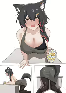 Page 9 of 为了致歉请了隔壁的德克萨斯小姐（？）喝酒#2 (decensored) - preview thumbnail