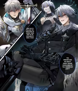 /Sunday x Caelus/ Demon King x Knight AU — hentai manga cover on Fhentai