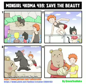 Page 136 of MonGirl 4koma - preview thumbnail