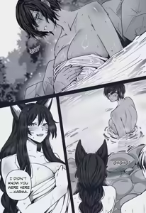 Ahri and Karma's onsen fun — hentai manga cover on Fhentai