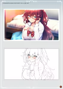 Page 6 of Kanojo Series Digital Art Book - preview thumbnail
