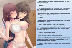 Page 10 of The Matchless Futanari Sisters and their Parents' Descent into Bitchhood | Zetsurin Futanari Shimai to Mesu Ochi Papa Mama - preview thumbnail