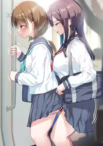 Page 18 of Denshanai de Kouhai ni Sounyuu Shichatteru Futanari-chan - preview thumbnail