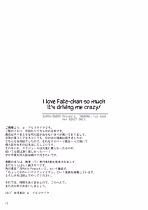 Page 22 of Fate-chan ga Suki sugite Okashiku nacchau!...... Nano | I love Fate-chan so much it's driving me crazy! - preview thumbnail