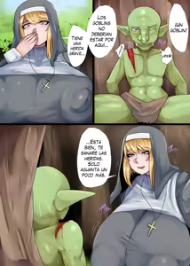 Page 34 of Bakunyuu Sister x Kyokon Goblin /  Hermana pechos grandes X gran polla duende - preview thumbnail