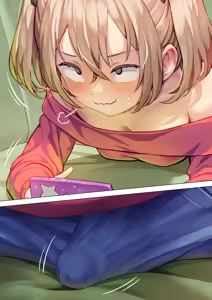 Page 18 of Raikyaku-chuu mo Kossori Ero Douga o Miru Futanari-chan - preview thumbnail