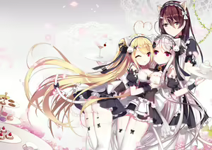 逆流茶会 相亲相爱的一天 + 内衣DLC + 插图 — hentai manga cover on Fhentai
