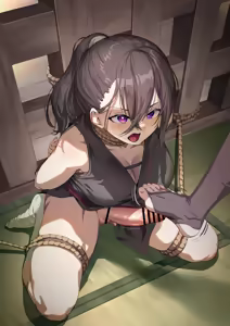 Page 14 of Ashi de Ijirareru Futanari Kunoichi-chan - preview thumbnail
