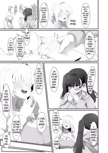 Page 13 of Koko de no Ohanashi wa Subete Mousou desu!! Jimi Kyonyuu Megane-chan to Mekakure Kyonyuu Gal-chan Futari no Yoru no Mousou Waidan | The Stories Depicted Here Are All Just Fantasies!! Plain Big Titty Glasses-chan and Covered-Eyes Big Titty Gyaru-chan's Night of Dirty Gossip - preview thumbnail