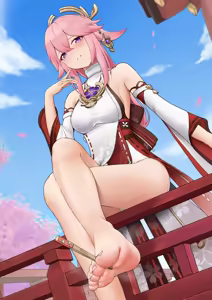 Page 15 of Yae Miko (Genshin Impact) feet collection - preview thumbnail