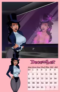 Page 13 of LexCorp Calendar 2025 "JustTITS League" - FANMADE edits of Sunsetriders7 assets - preview thumbnail