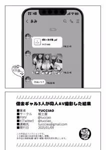 Page 52 of Shakkin Gal 3-nin ga Doujin AV Satsuei shita Kekka - preview thumbnail