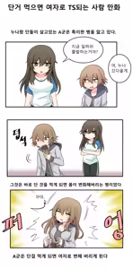 단걸 먹으면 여자가 되는 만화  [출처] [TS 만화] 단걸 먹으면 여자가 되는 만화|작성자 사이버데몬3 — hentai manga cover on Fhentai
