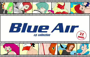 Blue Air cg collection 22 images - hentai manga cover image