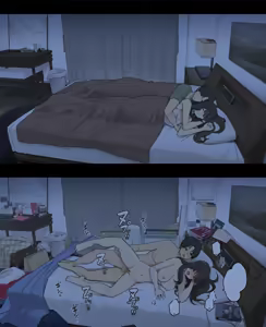 Page 23 of Dousei Seikatsu Ikkagetsume to Ichinen Ato, Asaokite kara Shuushin made no Hikaku | A Day in the Life of a Couple: Their First Month Living Together vs. One Year Later - preview thumbnail