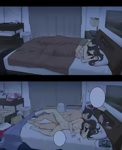 Page 25 of Dousei Seikatsu Ikkagetsume to Ichinen Ato, Asaokite kara Shuushin made no Hikaku | A Day in the Life of a Couple: Their First Month Living Together vs. One Year Later - preview thumbnail