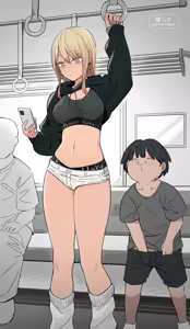 Erogaki ni Osowareru Heso Dashi Gal Onee-san — hentai manga cover on Fhentai