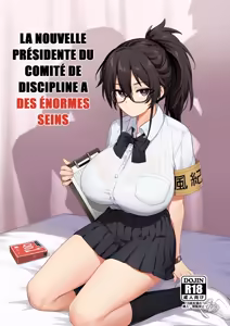 La Nouvelle Présidente du Comité de Discipline a des Énormes Seins (decensored) — hentai manga cover on Fhentai