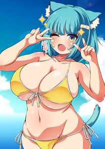 Page 115 of 和超丰满的猫耳爆乳少女一起在海滩恩恩爱爱乳交&干个爽的故事 - preview thumbnail