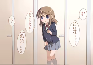 Page 58 of Toilet wo Kari ni Kita Onnanoko to Oshikko Play suru CG - preview thumbnail