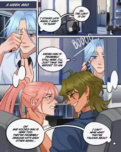 Page 3 of Office au Matchablossom comic - preview thumbnail