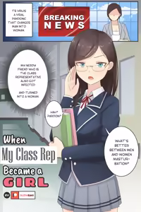 When My Class Rep Became a Girl — hentai manga cover on Fhentai