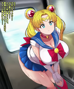 Page 3 of セーラームー●電車便意我慢 - preview thumbnail