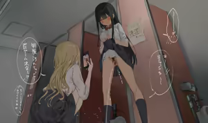 Page 10 of 2022-05-06-【1000円プラン】トイレでおしっこ我慢プレイ＋オマケ・おまけ漫画1p＋洋式トイレでクンニされる黒髪ちゃん - preview thumbnail