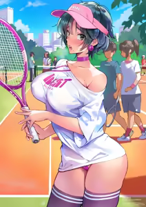 Page 30 of Tennis Court de Kanojo ni Hazukashii Situ o... - preview thumbnail