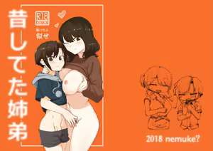 Mukashi Shiteta Kyoudai + Tokuten Rakugaki — hentai manga cover on Fhentai