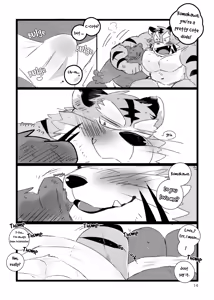 Page 13 of a book about getting lovey dovey with an old tiger with kansai accent in a public bathouse - preview thumbnail