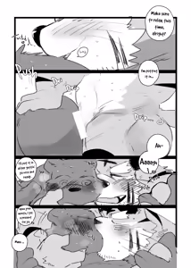 Page 19 of a book about getting lovey dovey with an old tiger with kansai accent in a public bathouse - preview thumbnail