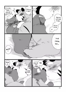 Page 19 of the book about  being abstinent and horny while having polynesian sex with an old kansaii tiger - preview thumbnail