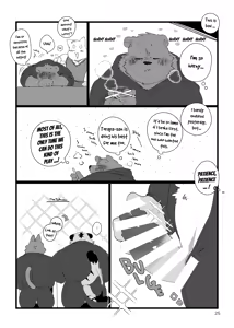 Page 24 of the book about  being abstinent and horny while having polynesian sex with an old kansaii tiger - preview thumbnail