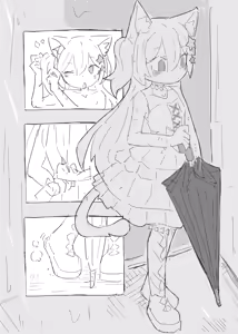 Page 12 of Neko no odo, Ame no nami - preview thumbnail