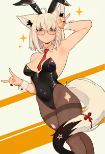 Shirakami/Kurokami Fubuki HQ+Naughty — hentai manga cover on Fhentai