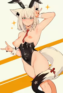 Page 11 of Shirakami/Kurokami Fubuki HQ+Naughty - preview thumbnail