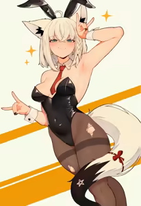Page 2 of Shirakami/Kurokami Fubuki HQ+Naughty - preview thumbnail