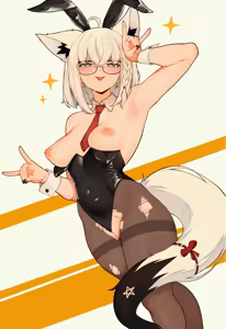 Page 33 of Shirakami/Kurokami Fubuki HQ+Naughty - preview thumbnail