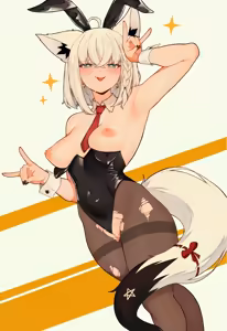 Page 34 of Shirakami/Kurokami Fubuki HQ+Naughty - preview thumbnail