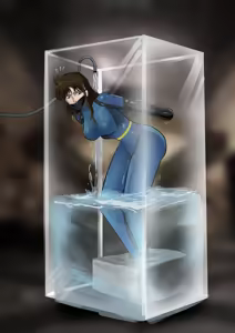 Page 23 of 《猫眼三姐妹-诡异的收藏品 》性感紧身衣神偷猫眼 遇到奇怪的伯爵 中计被沼泽淹没  被囚禁成美丽收藏品~ - preview thumbnail