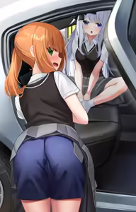 Page 8 of 妹と妹の友達を車でお迎え - preview thumbnail