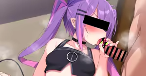 魔力を補給するために精液を摂取する小悪魔の搾精風景 (常闇トワ — hentai manga cover on Fhentai