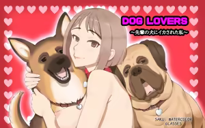 DOG LOVERS ~Senpai no Inu ni Ikasareta Watashi~ — hentai manga cover on Fhentai
