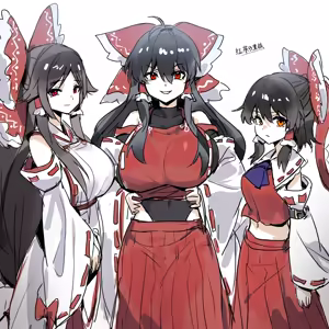 【红茶の里技】巫女们 - hentai manga cover image