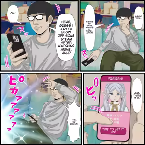 Page 3 of Anime Chara to Sex Dekiru Appli 9, Frieren Hen - preview thumbnail