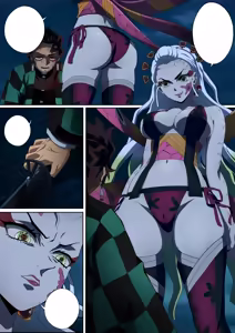 Page 3 of Daki's Blood Demon Art：Trample 堕姫の血鬼術・紅蓮践踏（Part 1+Part 2) - preview thumbnail