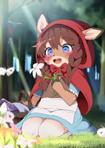 Akashikazukin wa Ookami ni Taberareru (decensored) — hentai manga cover on Fhentai