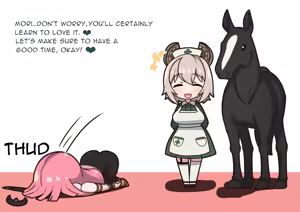Page 8 of kulettula/クェッツァー Mori Calliope and Nimi Nightmare horse game - preview thumbnail