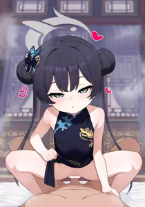 Page 19 of 【Blue Archive】Kisaki's sweet masochistic cowgirl position【FANBOX Exclusive + Textless Variations】 - preview thumbnail